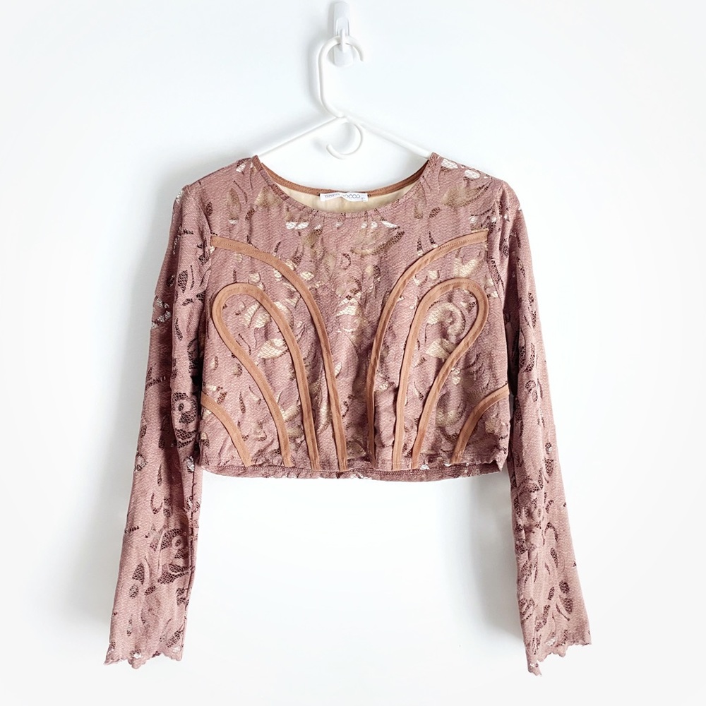 NWT Women’s Bobbi Rocco lace crop top
